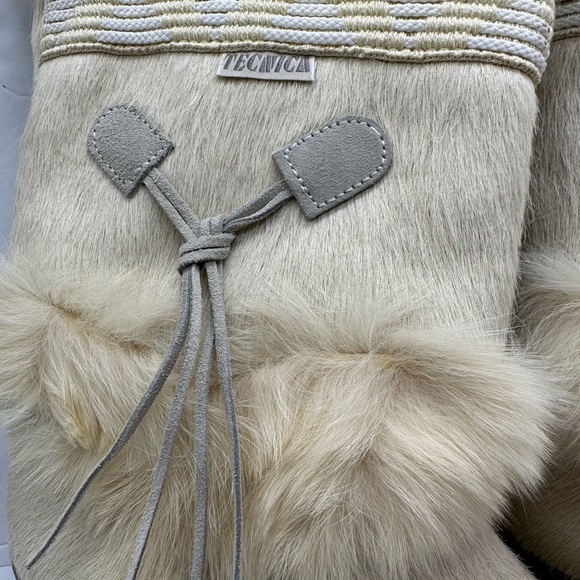Tecnica Skandia Goat Fur Italian Off White  Boots SZ 38 US-7 gently used - Picture 3 of 9